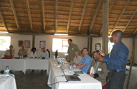 Presentation session on the opening day of the workshop 