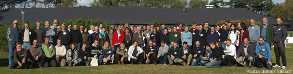 Group photo of participants at the 12th IUCN/Wetlands International Goose Specialist Group Meeting. / Photo: Johan Nilsson