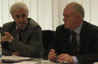 Dr. A. Amirkhanov (Deputy Director at the Russian Ministry of Natural Resources and Environmental Protection) and Mr. V. Ivlev (Deputy Director of the Department for International Cooperation at the Russian Ministry of Natural Resources and Environmental Protection)