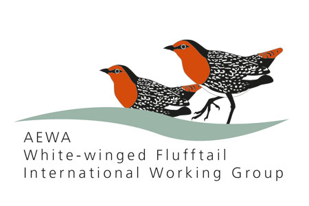 Logo of the White-winged Flufftail International Working Group