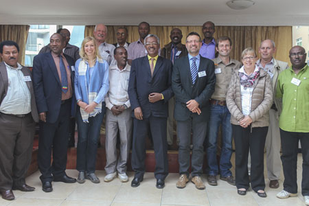 Meeting participants of the 2nd White-winged Flufftail International Working Group © EWCA