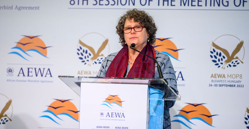 Opening Remarks of Amy Fraenkel, Executive Secretary of the Convention on the Conservation of Migratory Species of Wild Animals on AEWA MOP8