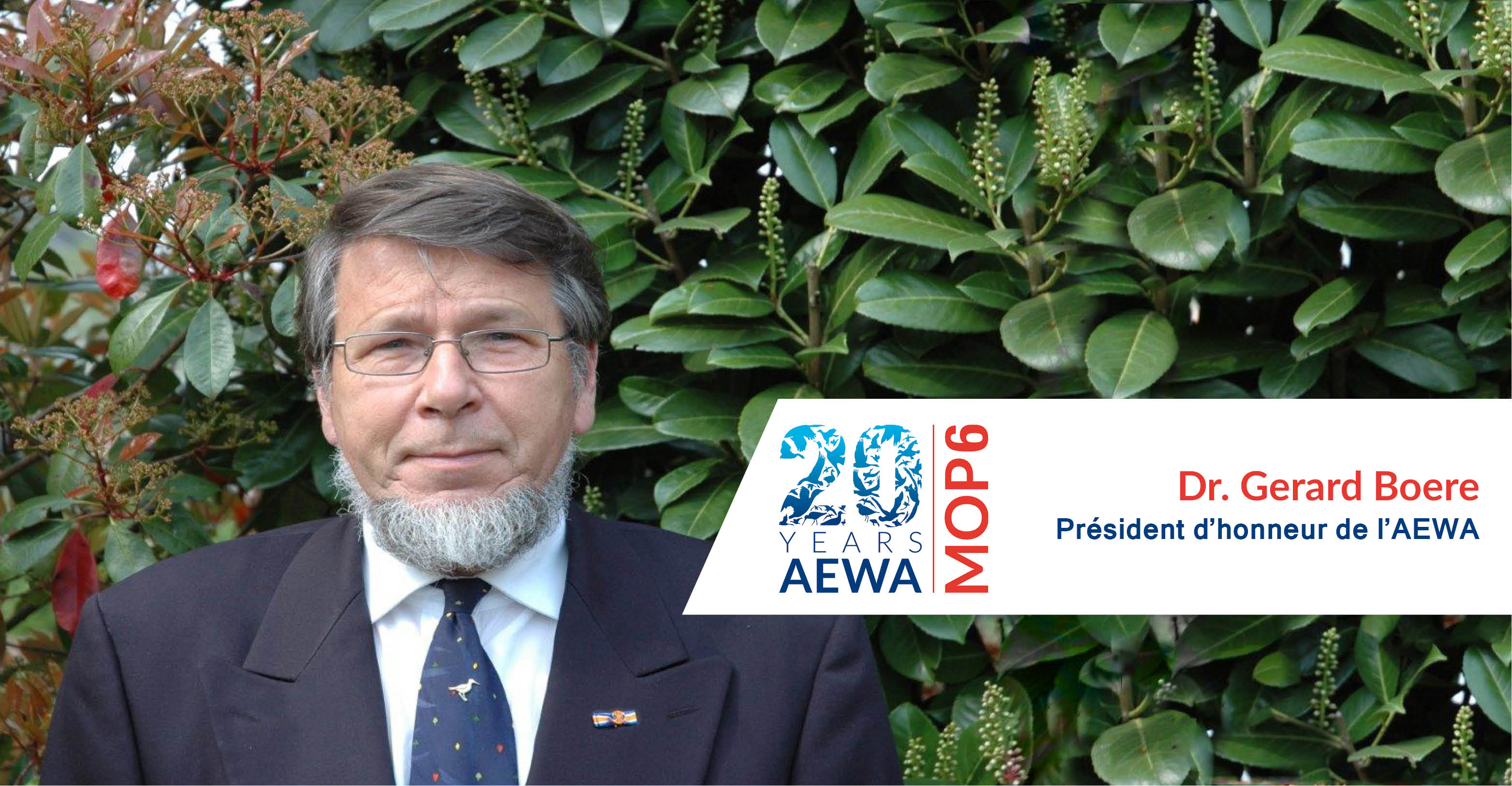 Dr. Gerard C. Boere, Honorary Patron of AEWA 
