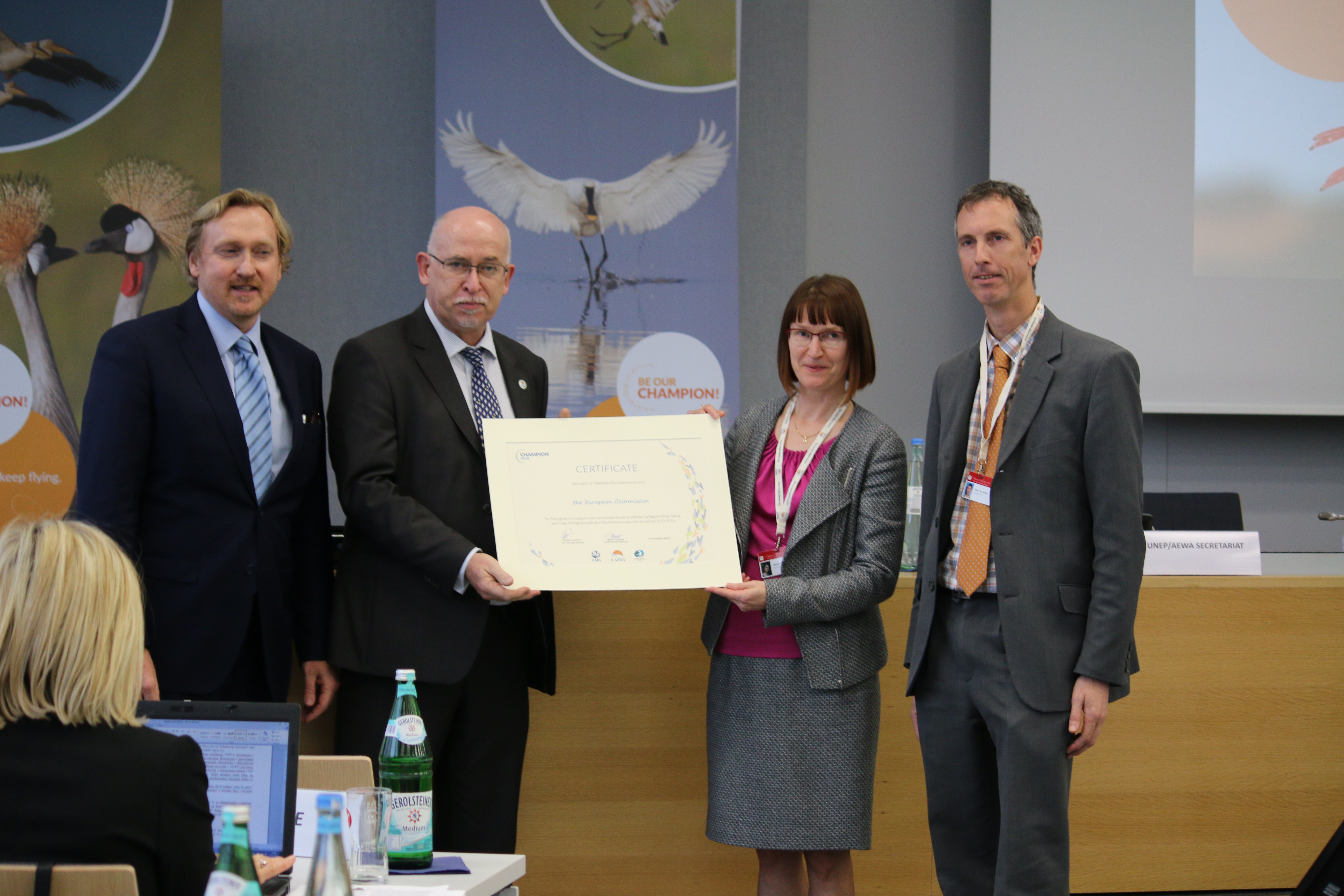 La Comisión Europea es premiada como Defensores de las Especies Migratorias © IISD