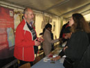 Bert Lenten, Executive Secretary of AEWA talking to Ambassador Ms Ruth Reese from the German Ministry of Foreign Affairs (AA)
