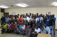 Participants during the training at the Senghor University of Alexandria, Egypt