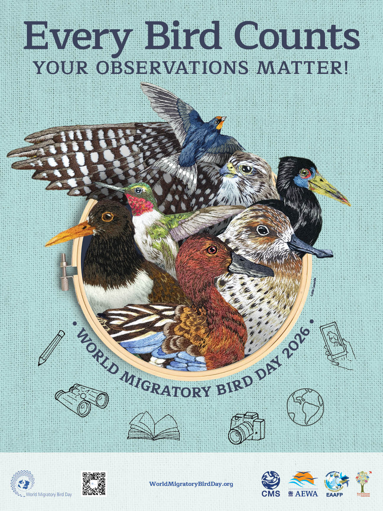 World Migratory Bird Day 2026 Global Poster