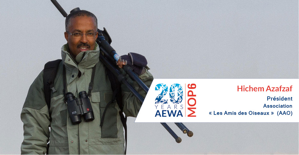 Hichem Azafzaf, Président de l'Association « Les Amis des Oiseaux » (AAO)