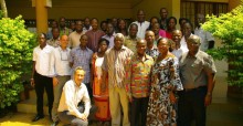 Participants du nouveau programme sur la gouvernance locale de zones humides africaines © TSU