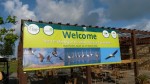 Bannière accueillant les participants au TC13 à l’entrée du Nahsholim Sea Side Resort © Florian Keil (UNEP/AEWA Secretariat)