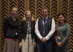 Ms. Marie Mevellec, WMBD Coordinator, Ms. Susan Bonfield, Executive Director of Environment for the Americas, Mr. Florian Keil, CMS and AEWA Communication Officer and Ms. Tomoko Ichikawa, Communication Officer EAAFP Secretariat © EAAFP