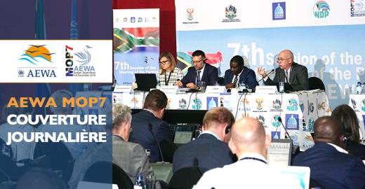 Jacques Trouvilliez, Executive Secretary of AEWA addressing the plenary during the first day of MOP7 in Durban, South Africa - © Aydin Bahramlouian